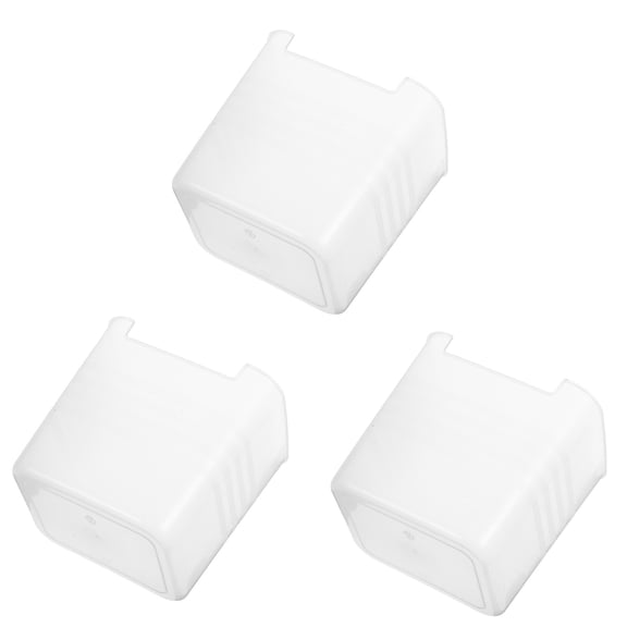 HONMEET 3Pcs Clear Refrigerator Door Organizer Transparent Storage Bins for Kitchen Pantry Use