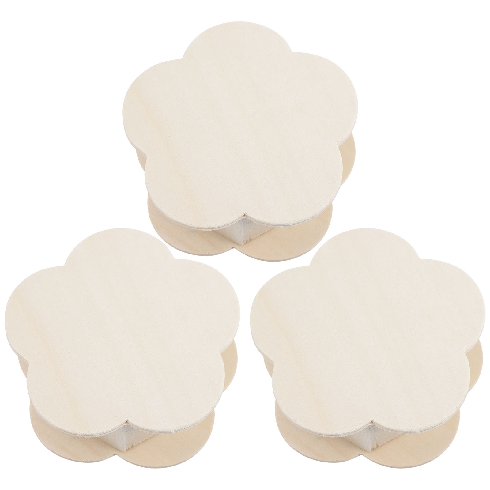 HONMEET 3Pcs Diy Wood present Box Unpainted Wooden Boxes for Colleagues ...