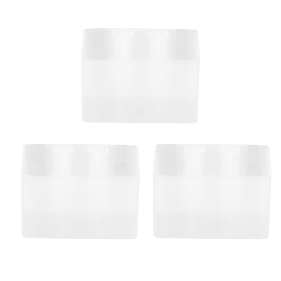 HONMEET Refrigerator Door Organizer 3 Pieces Transparent PP Side Box Storage Container for Fridge