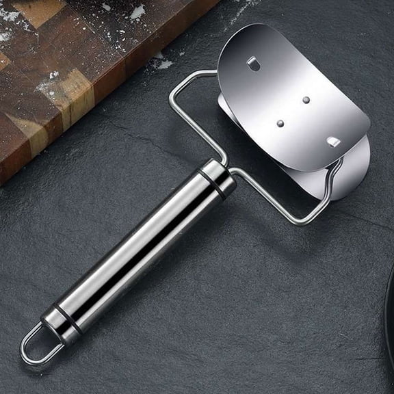 HONMEET 3Pcs Manual Dumpling Maker Cutter Plated Silver Stainless Steel Kitchen Gadget