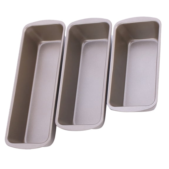 HONMEET 3-Piece Nonstick Metal Loaf Pan Set for Baking Bread, Reusable Kitchen Bakeware Mold, Easy to Clean and