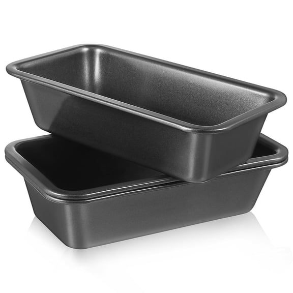 HONMEET 3-Piece Non-Stick Carbon Steel Loaf Pan Set for Baking, Easy to Clean and Bakeware