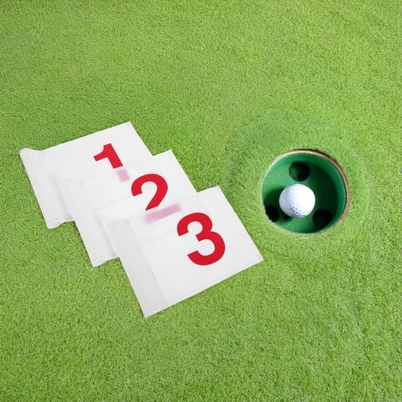 HONMEET Golf Flags Set of 3, and Vibrant Design, Easy to Install Golf Course Accessories