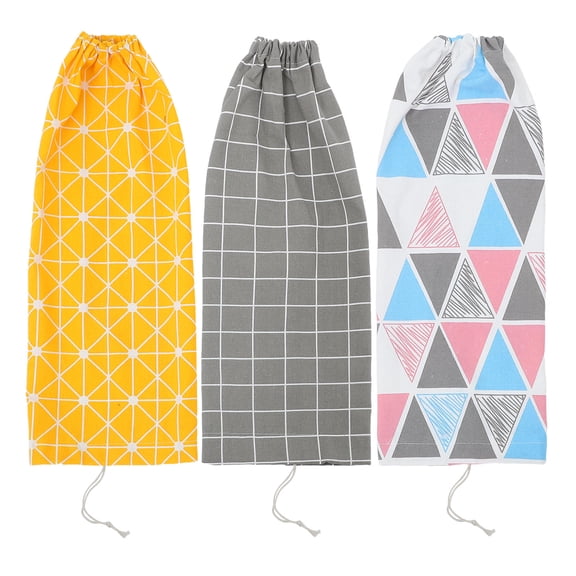 HONMEET Kitchen Bag Organizer Set, Adjustable Drawstring Storage Bags, Polyester Cotton, 3 Pieces for Home Use