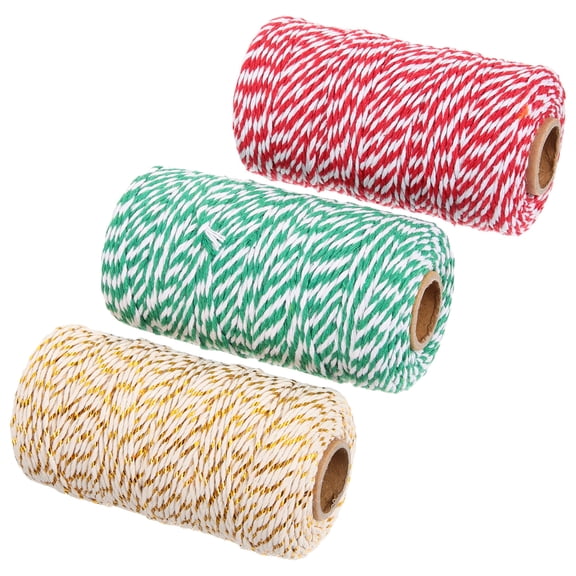 HONMEET 3Pcs Premium Cotton String for Quilting Tapestry and Dress Making Assorted Colors