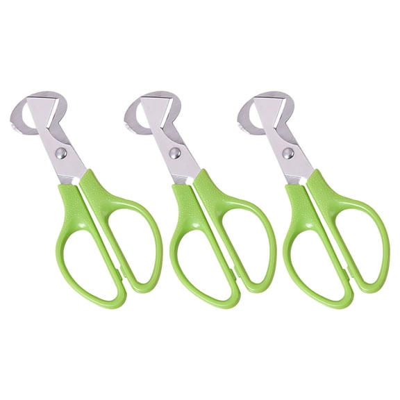 HONMEET 3Pcs Quail Egg Scissors for Barbecue Use with Simple Design Stainless Steel Abs Egg Gadget