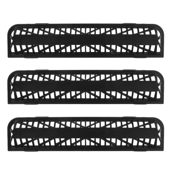 HONMEET 3-Pack Black Rear Air Conditioner Vent Covers Mesh Protectors for Car AC Vent Accessories