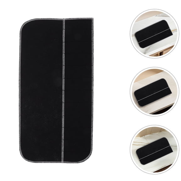 HONMEET 3Pcs Silverware Storage Case Black Anti Tarnish Pouches for Kitchen Utensils Protection