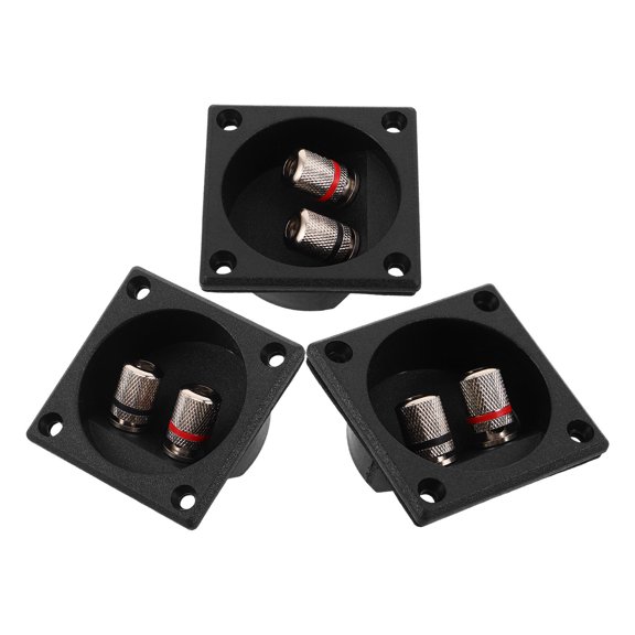 HONMEET 3Pcs Small Terminal Block Wire Connector Boxes for Subwoofer and Speaker Wiring Systems