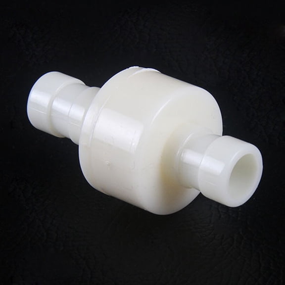 HONMEET 3-Pack White Plastic One-Way Check Valves for Leak Prevention, Straight Dispenser Valve Set