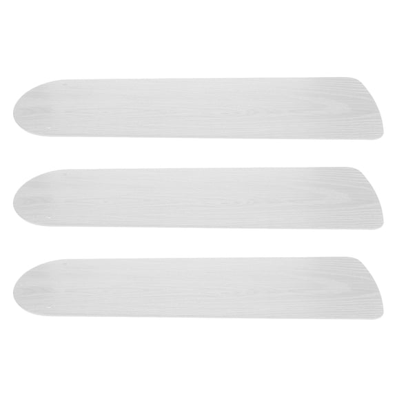 HONMEET 3-Pack White Ceiling Fan Blade Replacements with Wood Grain Texture, Plastic, Easy Installation