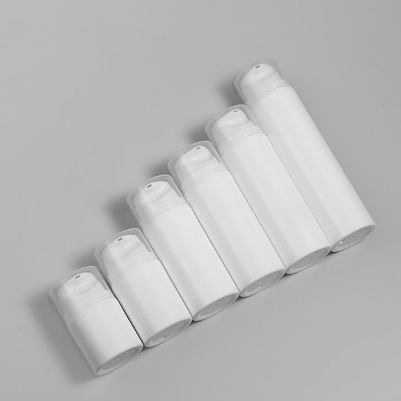 HONMEET White PP Lotion Bottles Refillable Airless Containers for Storage