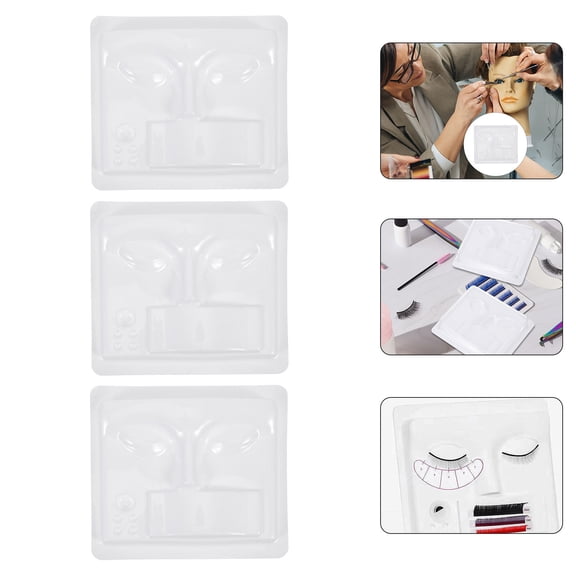 HONMEET Eyelash Grafting Models Lightweight Compact Transparent 3Pcs