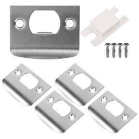 HONMEET Stainless Steel Door Plates for Interior and Exterior Doors, 4 Sets Replacement Hardware