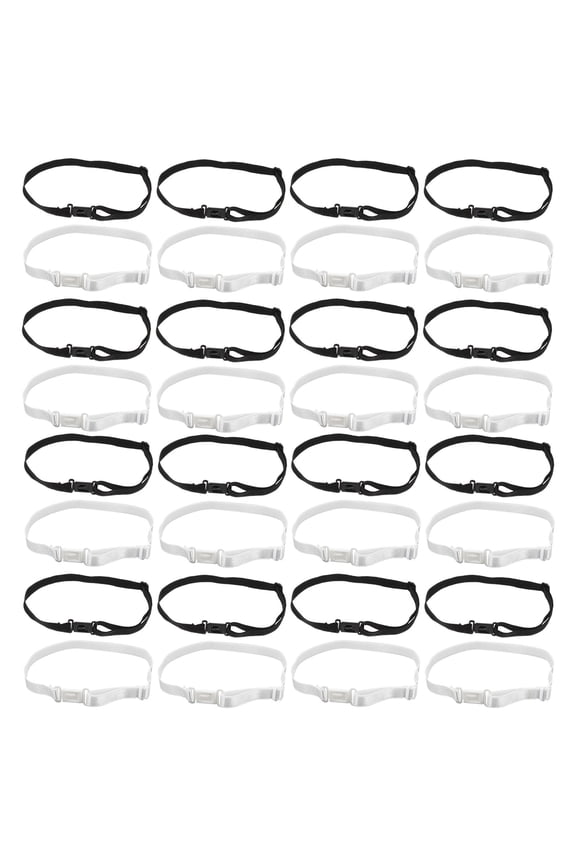 40Pcs Bow Tie Extension Band with Adjustable Elastic Strap for Weddings