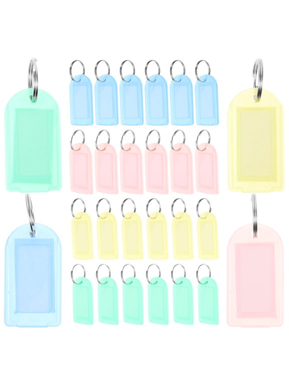 40-Pack Key with Labels for Easy Key and Luggage Identification, and Convenient Keychain Tags