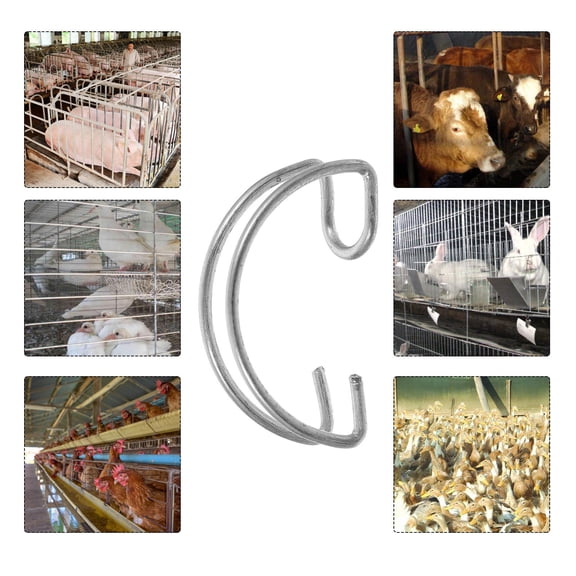 HONMEET 40-Pack Poultry Cage Wire Hooks for Door Hanging, Space-Saving Suspension Hooks for Farm and Home Use