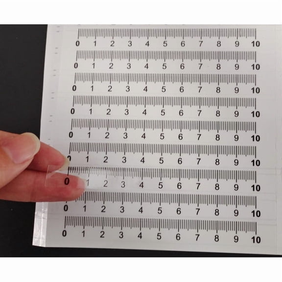 HONMEET Self-Adhesive Metric Ruler Multi Kine Paper Versatile Use for DIY Projects and Woodworking 40Pcs