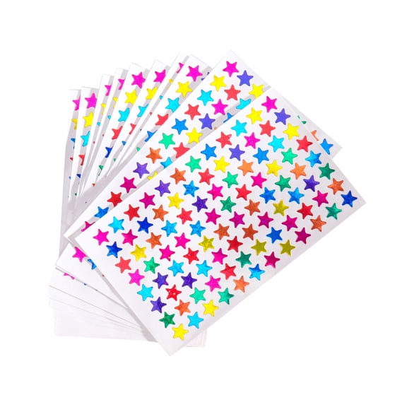 HONMEET 4800pcs Shiny Stickers for Classroom Rewards, Scrapbooking, Crafts, and Decorative Uses