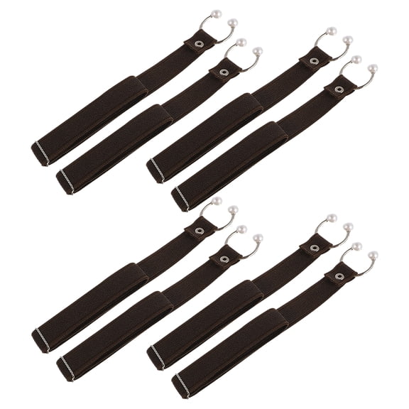 HONMEET 4Pairs Decorative Detachable Shoe Bands Elastic Shoe Laces for Pumps
