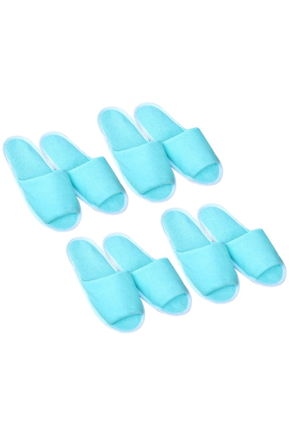Women's Folding Travel Slippers 4 Pairs Lightweight Portable Indoor Outdoor Shoes 10.4 x 3.5 x 1.2in