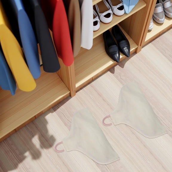 HONMEET 4Pcs Easy Install Garment Hanger Covers with Protective Shoulder Pads for Closets