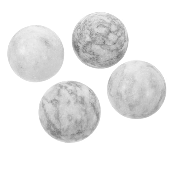 HONMEET 4Pcs Beige Marble Look Balls for Bowls Perfect As Versatile Vase Fillers and Tabletop Decor