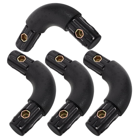 HONMEET 4Pcs Black Plastic Bed Frame Slat Connectors for Home Furniture Assembly and Repair Hardware
