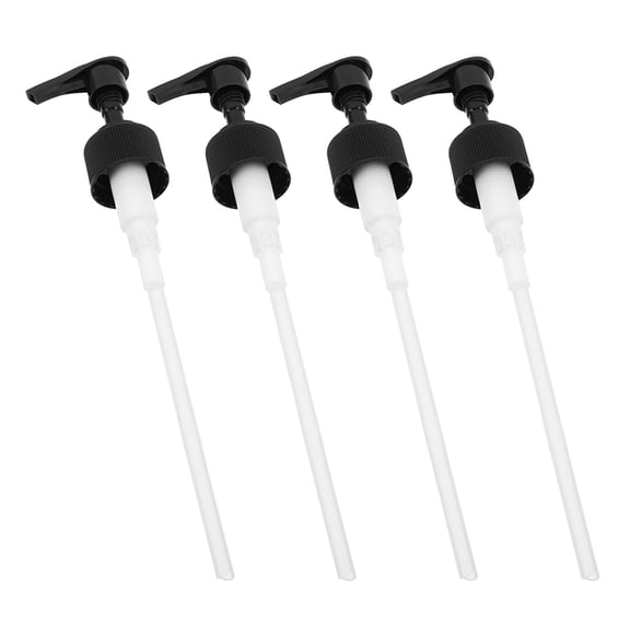 HONMEET 4Pcs Black Plastic Press Pump For Lotion Dispensers Precise Control Travel