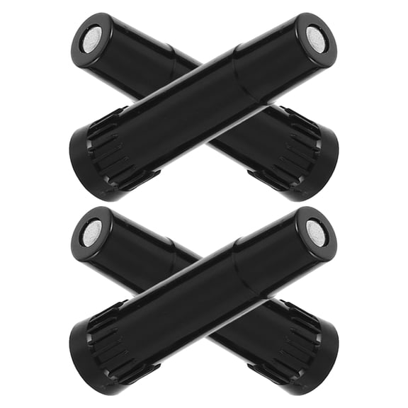 HONMEET 4Pcs Black Plastic Tire Valve Stem Extensions for Car Truck with Wide Compatibility and Stable Use