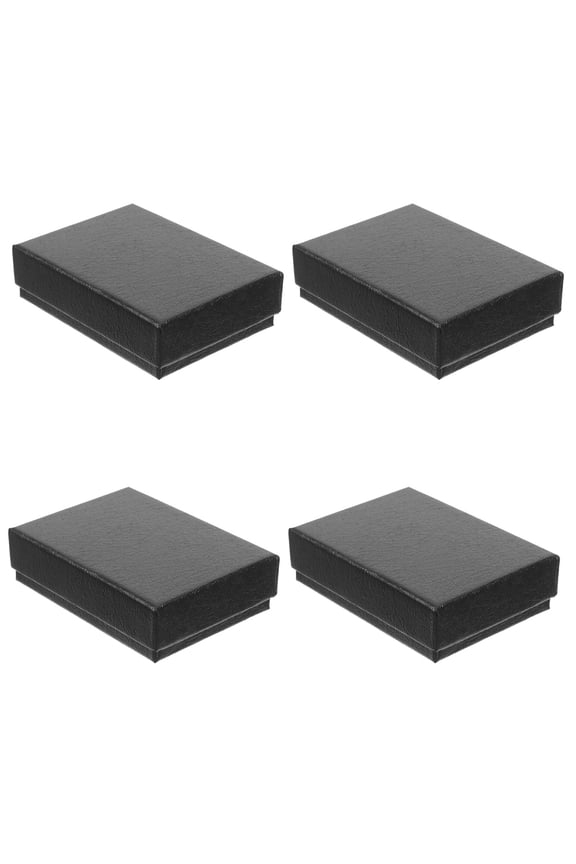Pocket Watch Box Black Paperboard 4Pcs for Storage and Display