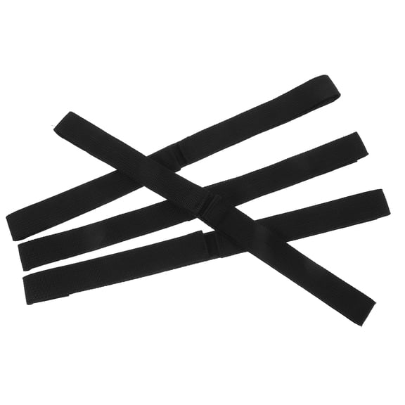 HONMEET 4Pcs Black Ratchet Tie Down Straps for Scooter and Hoverboard Nylon Durable