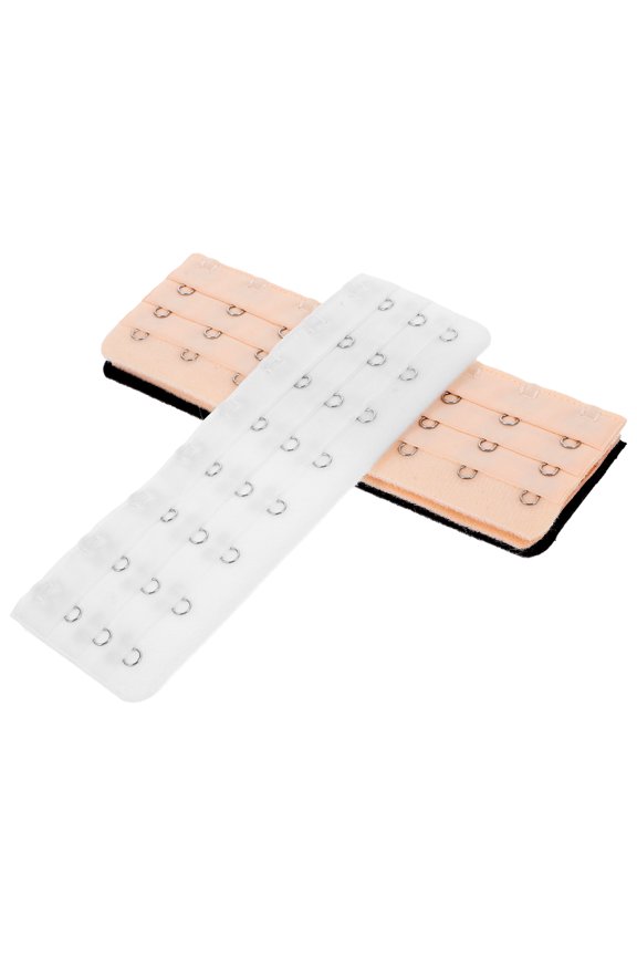 4Pcs Bra Band Extender Hooks Press Mechanism Comfortable Fit Durable Stainless Steel