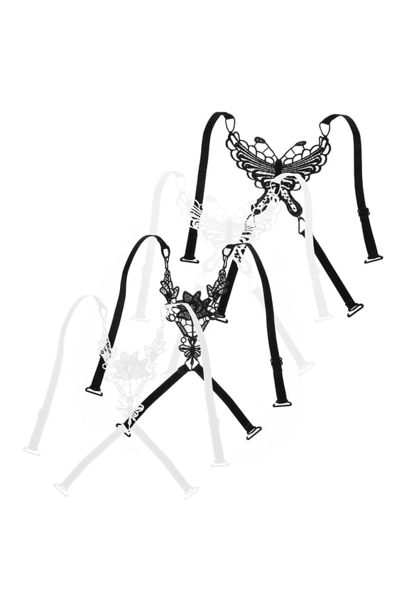 4-Pack Adjustable Detachable Bra Straps Elastic Replacement for Comfortable Fit and Secure Support