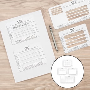 HONMEET 4-Piece PP Envelope Making Template Set for Handwriting, and Craft Projects