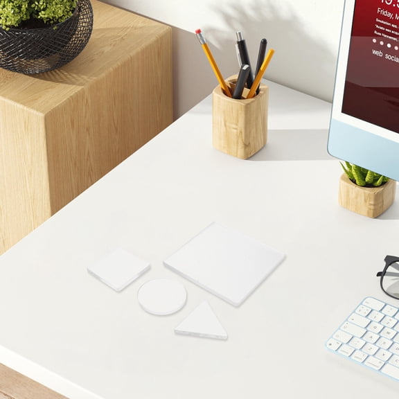 HONMEET 4-Pack Reusable Transparent Gel Printing Plates for Water-Based and Oil-Based Ink Compatibility