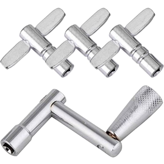 HONMEET 4Pcs Drum Key for Drummer Chromed Steel for Outdoor Performance