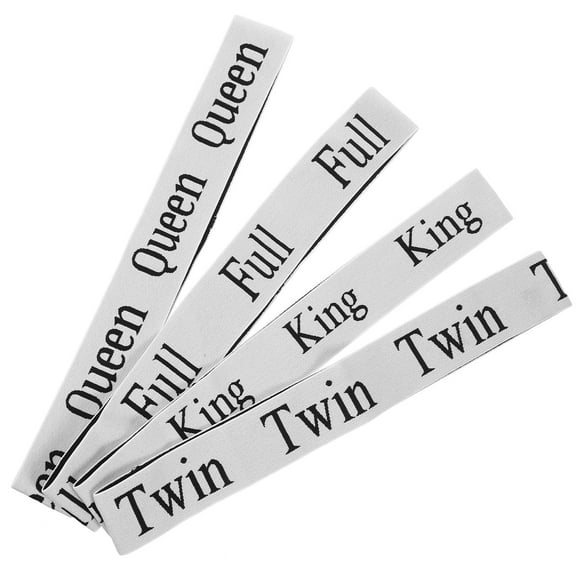 HONMEET 4Pcs Elastic Bedding Band Organizer White Polyester Tie Up Home Organization