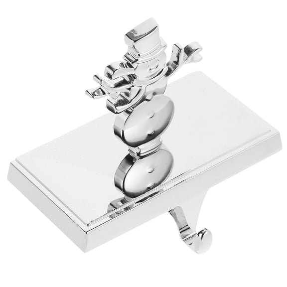 HONMEET Stocking Holder Stand Mantel Stocking Hanger Silver Iron 1 Piece 3.93x3.14x1.97in