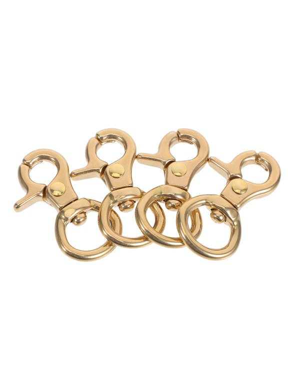 4Pcs Swivel Snap Hooks Metal Brass Lobster Clasp for Key Chain with Durable Spring