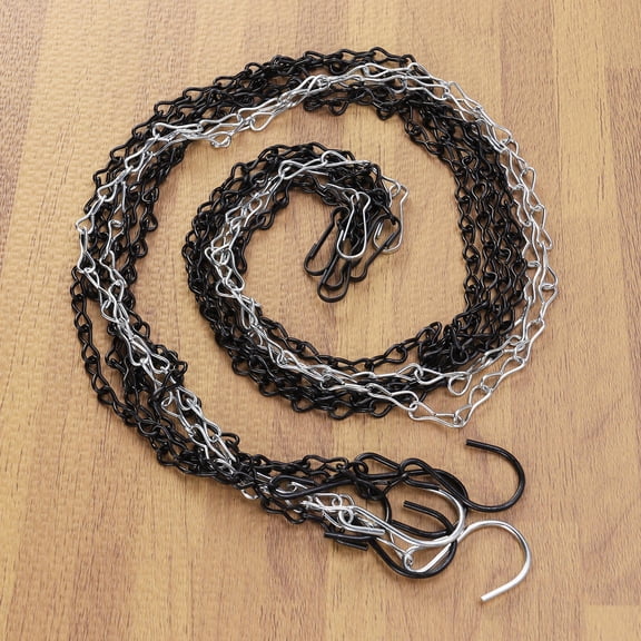 HONMEET 4Pcs Hanging Chain for Feeder Rust Resistant Iron 35 Inch Adjustable Hooks for Bird Feeders Lanterns