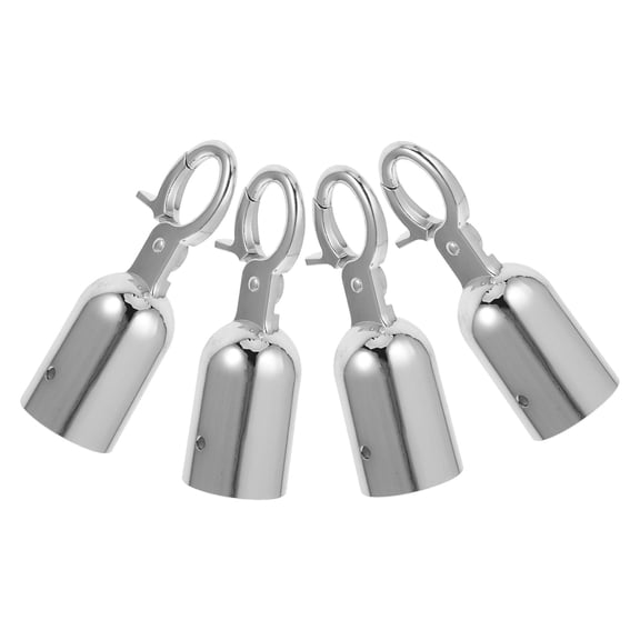 HONMEET 4-Pack Rope End Caps with Stainless Steel Snap Hooks for Decking, Railings, Outdoor and Marine Use