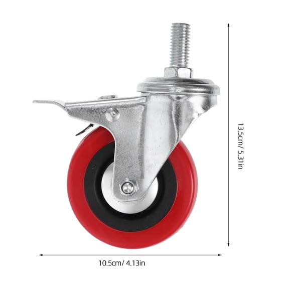 HONMEET 4Pcs Heavy Duty Wire Rack Wheels Stainless Steel Swivel Casters for Smooth Movement
