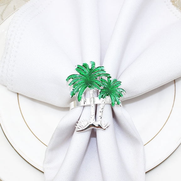 HONMEET Set of 4 Iron Napkin with , Hawaiian Style Table Decor