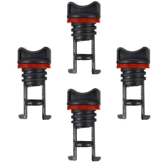 HONMEET 4Pcs Kayak Stopper Plugs with Thread Design Easy Install Boat Plug Replacement