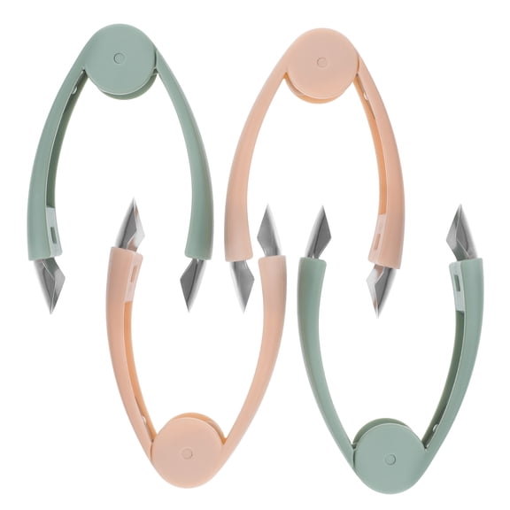 HONMEET 4Pcs Multifunctional Fruit Corer Set Strawberry Huller and Pineapple Eye Remover Kitchen Tool