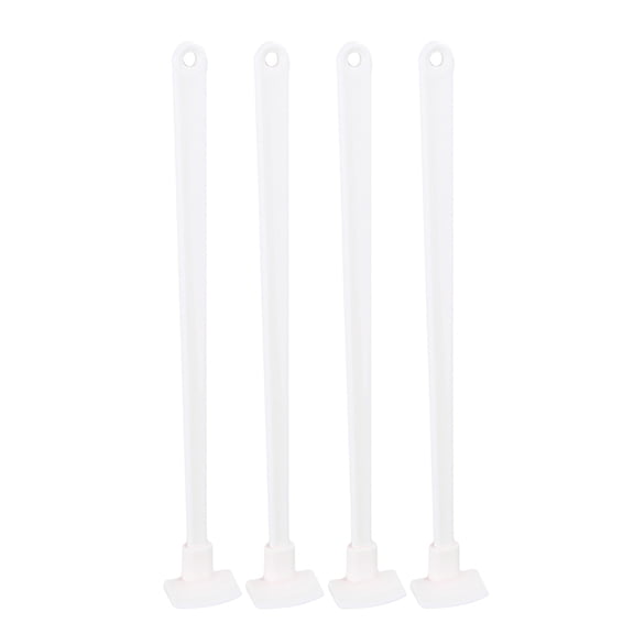 HONMEET 4-Piece White Handle Scraper Set for Baking with Hanging Hole, Kitchen Tools for Cooking and Baking
