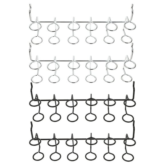 HONMEET 4Pcs Tool Storage Rack with Screwdriver Hooks Stainless Steel for Home Workshop Use