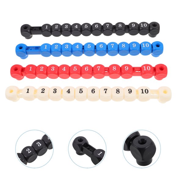 HONMEET 4Pcs Foosball Scorekeeper Table Game Score Counter with Easy Read Numbers and Portable Design