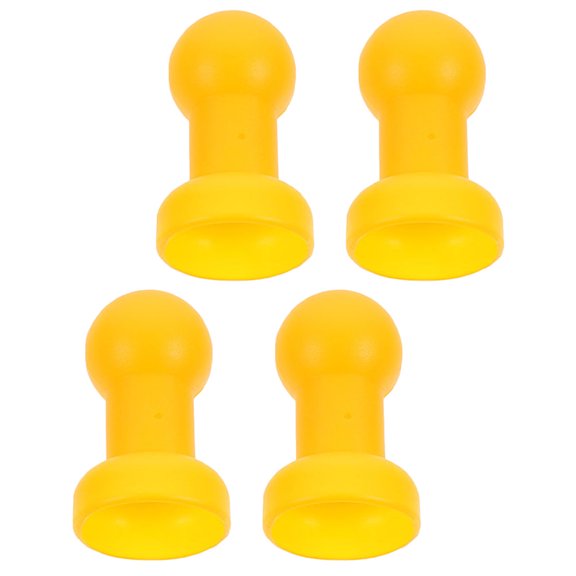 HONMEET 4Pcs Professional Trampoline Replacement Plastic Rod Covers Yellow Color